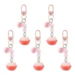 5Pcs Opaque Resin Fruit & Star Pendant Decorations