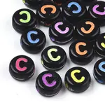 Opaque Black Acrylic Beads
