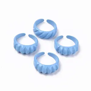 Spray Painted Alloy Cuff Rings
