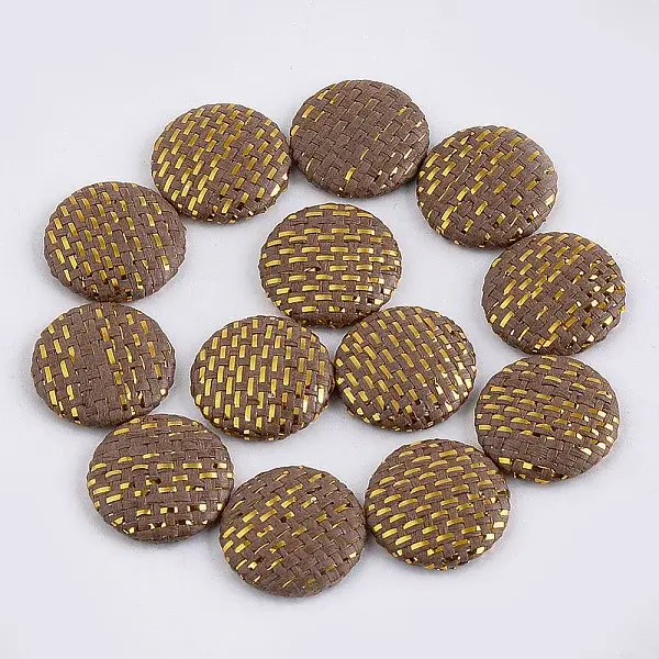 Handmade Straw Woven Cabochons