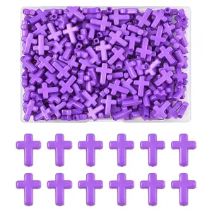 200Pcs Opaque Acrylic Beads
