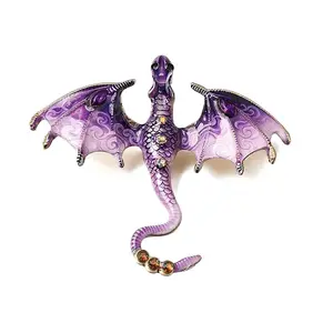 Printed Alloy Rhinestone Brooches for Backpack Clothes