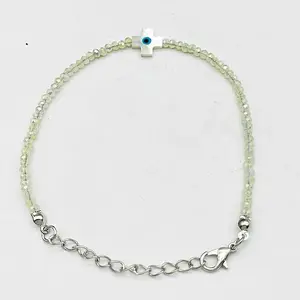 Faceted Rondelle Glass Beaded Bracelets