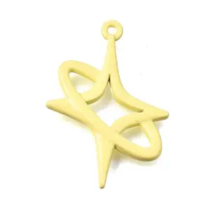 Spray Painted Alloy Pendants
