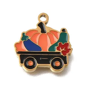 Halloween 304 Stainless Steel Enamel Pendants