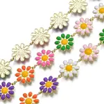 Brass Flower Link Chains