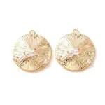 Brass Micro Pave Clear Cubic Zirconia Pendants