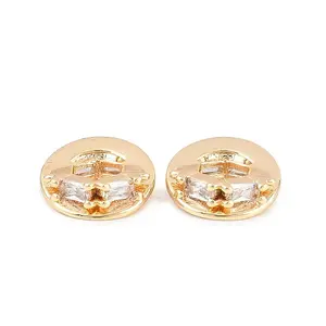 Brass Micro Pave Cubic Zirconia Pendants