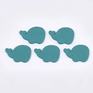 Painted Poplar Wood Cabochons