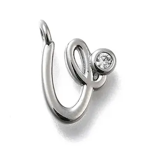 Brass Micro Pave Cubic Zirconia Pendants