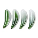 Transparent Spray Painted Glass Pendants