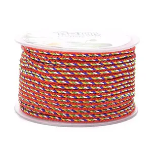 Multi-Color Decorative Braided Nylon Cord