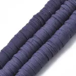 Flat Round Handmade Polymer Clay Beads