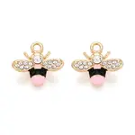Alloy Rhinestone and Enamel Pendants