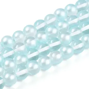 Baking Paint Transparent Glass Beads