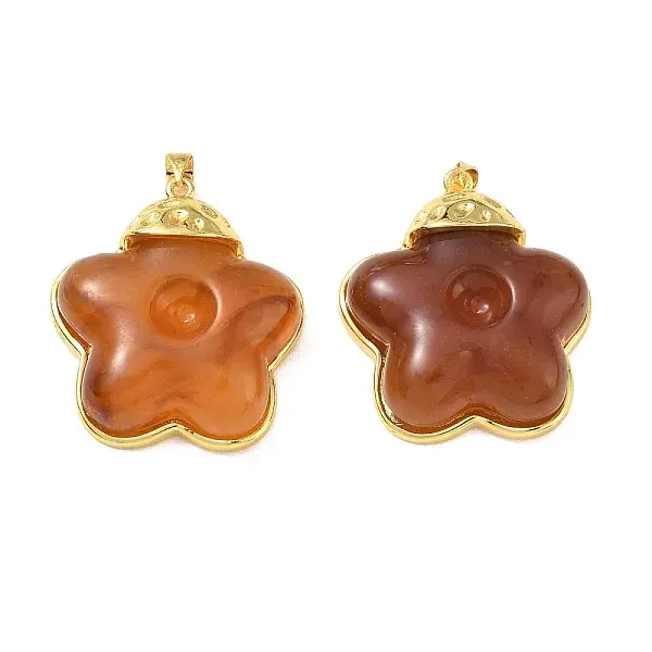 Brass & Resin Pendants
