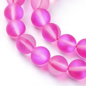 Synthetic Moonstone Beads Strands