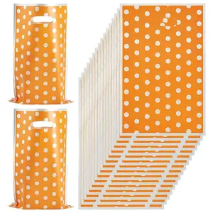 Polka Dot PET Plastic Packing Bags with Die Cut Hole Handle