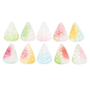 Dyed Natural Quartz Carved Pendants