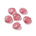 Transparent Spray Painted Glass Beads