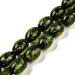 Handmade Dichroic Foil Glass Beads Strands