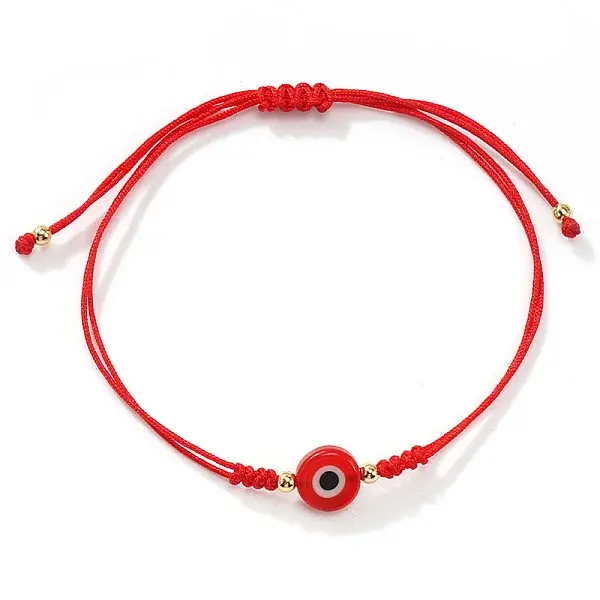 Handmade Lampwork Evil Eye Bead Braided Bracelets