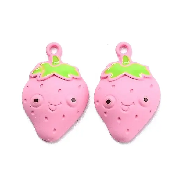 Spray Painted Alloy Enamel Pendant