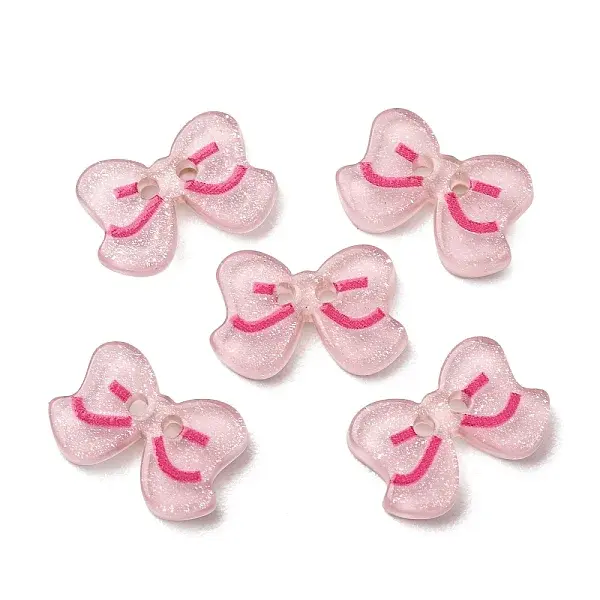 2-Hole Printed Transparent Resin Buttons