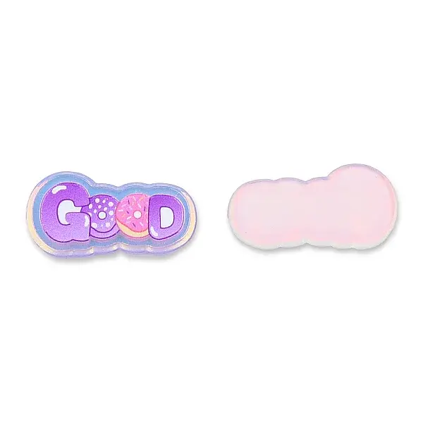 Plate Transparent Acrylic Cabochons