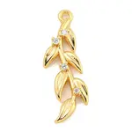 Brass Micro Pave Clear Cubic Zirconia Pendants