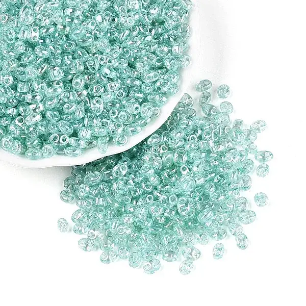 Transparent Colours Luster Glass Seed Beads