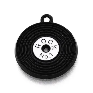 Spray Painted Alloy Enamel Pendants
