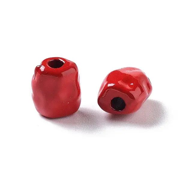 Spray Painted Alloy Bead
