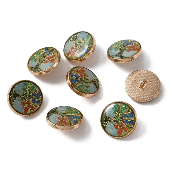 Alloy Enamel Shank Buttons