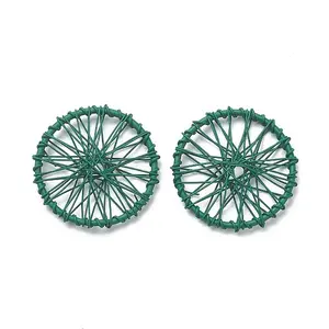 Spray Painted Alloy Pendants