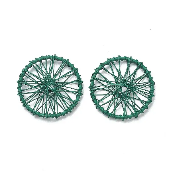 Spray Painted Alloy Pendants