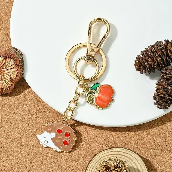 Hedgehog Alloy Enamel Keychain
