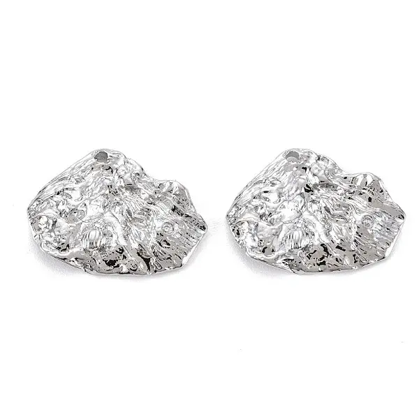 Brass Micro Pave Clear Cubic Zirconia Pendants