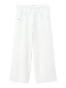 MANGO KIDS Nohavice 'KATASET'  biela