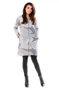 Awama Woman's Jacket A199 Grey Melange