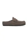 Semišové pantofle Birkenstock Naples Wrapped LEVE