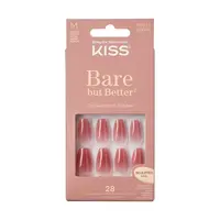 KISS Gelové nehty Bare-But-Better Nails Nude Nude 28 ks