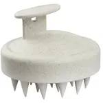 Silikonový masážní kartáč na pokožku hlavy Mila Massager - béžový