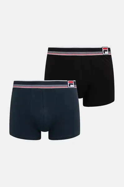 Fila přiléhavé boxerky pánské bavlněné s elastanem 2-pack
