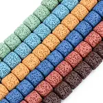 Synthetic Lava Rock Beads Strands