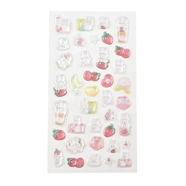 Plastic 3D Puffy Stickers