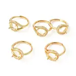 Adjustable Brass Solitaire Ring Settings