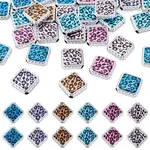 30Pcs UV Plating Printed Opaque Acrylic Beads