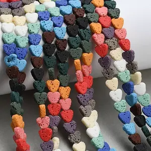 Synthetic Lava Rock Beads Strands