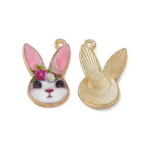 Rack Plating Alloy Enamel Pendants